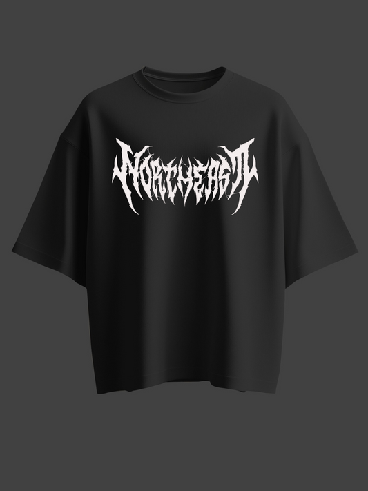 Ruthless Printed Oversize Cotton Black T-Shirt