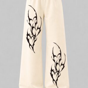 UNISEX COTTON BAGGY STRAIGHT FIT PRINTED PANT'S