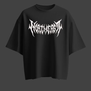 Unisex Black Oversized Graphic T-Shirt