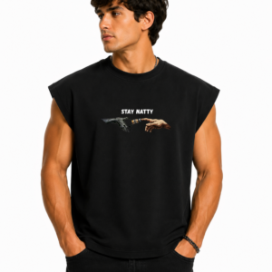 Men’s Oversized Sleeveless Printed T-Shirt