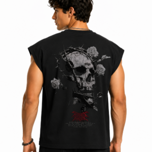 Men’s Oversized Sleeveless Printed T-Shirt