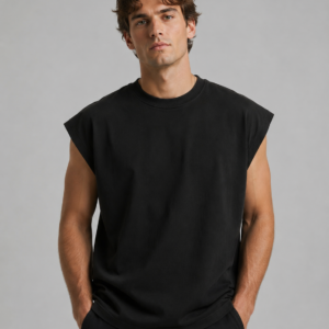 men oversized sleeveless t shirt